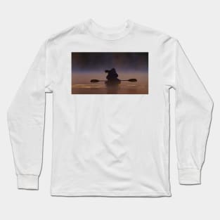 Photographing loons in the fog Long Sleeve T-Shirt